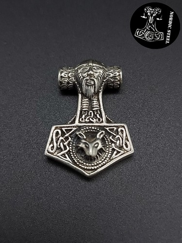 Thors hammer sterlingsilber - hammer,