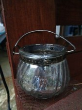 impressionen silber Glas partylite Laterne Teelichthalter Windlicht Weihnachten