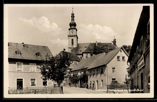 Ansichtskarte stadtsteinach - ansichtskarte,