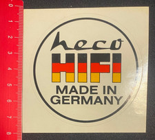 Aufkleber sticker heco hifi - aufkleber/sticker:,