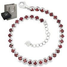 Echter Mosambik Granat Armband