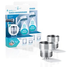 puregreen Dusche Wassersparer Wasser sparen bluegreen Einsatz Duschaufsatz 2er