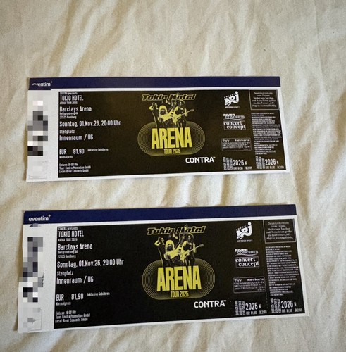 Tokio hotel 2 - –, tickets