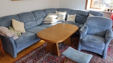 Ledersofa Ecksofa +