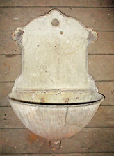 Antikes Gründerzeit Gusseisen Ausguss Waschbecken um 1886 Pflanzkübel Gartendeko