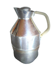 AWF Alu Thermoskanne Isolierkanne Kaffeekanne Korkverschluss GLAS 50er