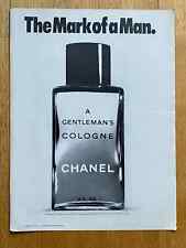 Chanel Gentleman´s Cologne Parfum Fragrance Original 1969 Vintage Advert Werbung