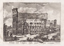 Colosseum Kolosseum Roma Rom Rome Kupferstich incisione engraving 1760