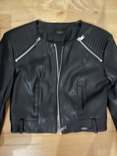 Guess lederimitat jacke kurz - guess,