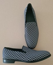 NEU A.Dunhill London Loafer Slipper Gr 39 1/2 grau schwarz Schuhe Herren Luxus