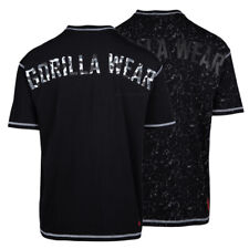 Gorilla Wear Saginaw Oversized T-Shirt Schwarz Fitness Bodybuilding Gym Wear