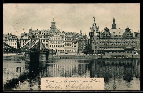 Ansichtskarte frankfurt - ansichtskarte,