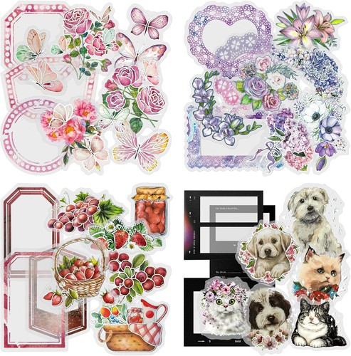 Scrapbook sticker 4er - scrapbook,