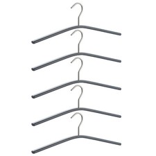 5x Metall Kleiderbügel Anthrazit Drehbar Garderobenbügel Jackenbügel Sakkobügel