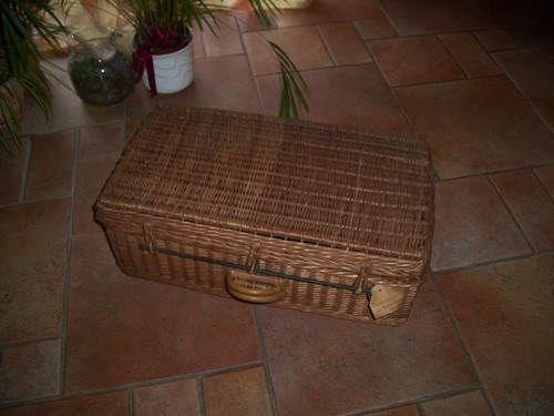 Picknickkorb geflochtener - picknickkorb,,