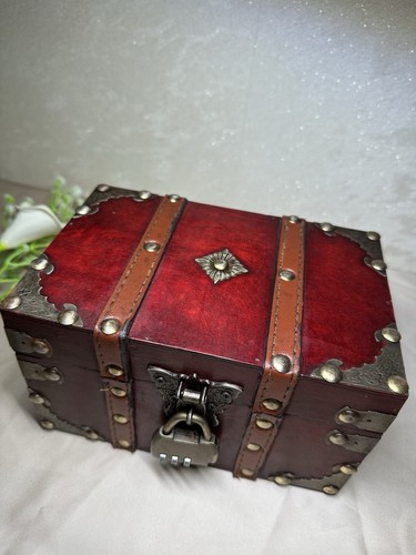 Vintage stil holztruhe - vintage, mit