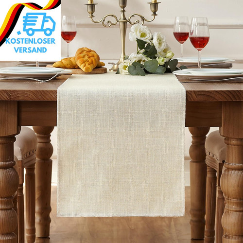 Tischläufer beige modern x - tischläufer,