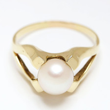 Perlenring karat 585 gold - perlenring,