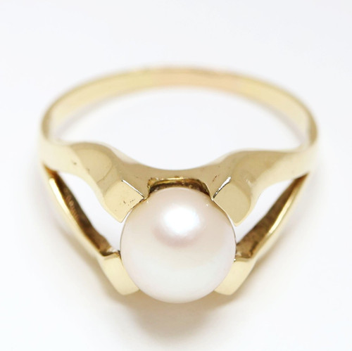 Perlenring karat 585 - perlenring,