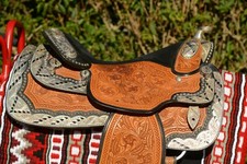 Dale Chavez Show Sattel mit viel Schwarz - 16" - Show Saddle - Western Riding