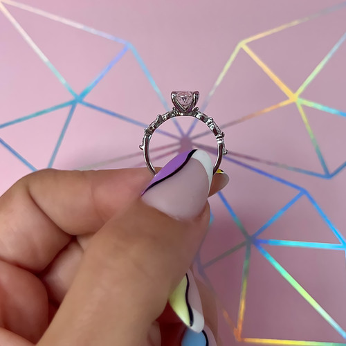14k weißgold ehering diamant - 14k,
