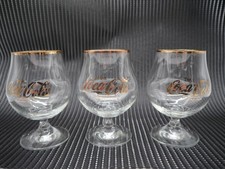 6 x Coca-Cola Glas Schwenker 0,3L mit Goldrand – Goldschrift  Retro