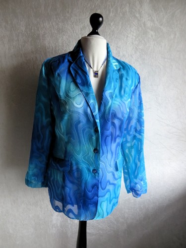 Transparente blusenjacke - transparente, in