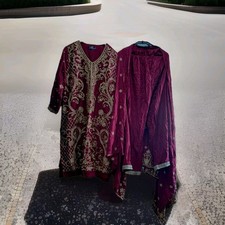  indische Kleidung Fadenarbeit handgemacht