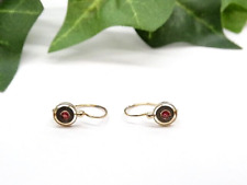 2130 Gold 585 RG Ohrringe mit natürliche Rubine um 1900  - Kinderohrringe
