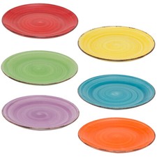 Speiseteller Teller flache Essteller 27cm bunt Tafel Geschirr B-Ware