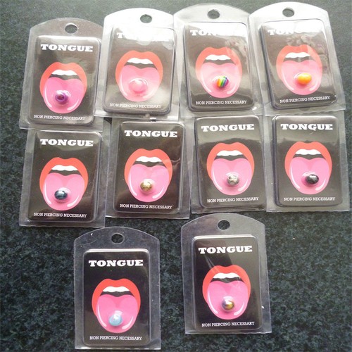 Zungenpiercing fake schock - zungenpiercing,
