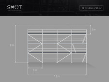 NEU 96qm Aluminiumgerüst kein gebrauchtes Baugerüst Alu-scaff 74 LIEFERUNG 0€