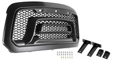 Schwarz matter Frontgrill Kühlergrill passend für Dodge Ram 1500 (2013-2018)
