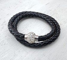 Armband Kunstleder geflochten