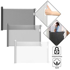 Treppenschutzrollo Absperrgitter Ausziehbar Treppe 0-180cm Türschutzgitter Baby