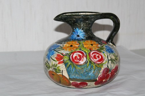 Vase krug handbemalt mit obst - mit,