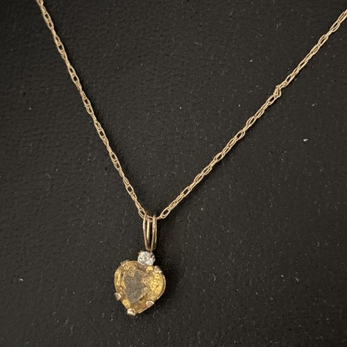 Halskette gold citrin - kt,
