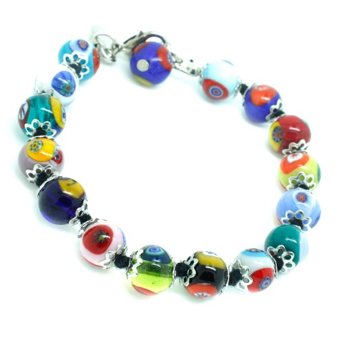 Murano glas armband - murano-glas-armband, multi
