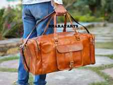 Tasche Leder Reisetasche Reisetasche Wochenende braun Fitnessstudio Gepäck Se...