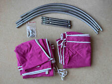 Hochbett Kiddy Zubehör Spieltunnel + Vorhänge A,B, und C in Pink von Allnatura