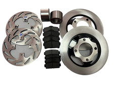 Ligier Bremsscheiben Vorderseite + Hinten Beläge + Lager / Ixo Js 50 Zwei Mgo