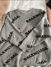 Balenciaga monogramm sweater grau