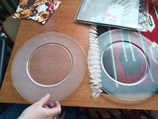 Spiegelau 6 Stück ANRICHTETELLER Kristall Karo 8420149 Platzteller teilw. OVP