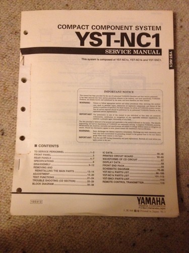 Yamaha service manual - service, manual,mini