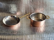 Kupferpfanne und Kupfer Topf 