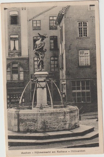 Aachen hühnermarkt am - ak,