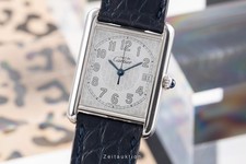 Cartier Tank Must de Cartier LM 925 Silber Herrenuhr Medium Ref. W1014354 2414