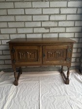 Kleine Kommode/Anrichte – Eiche massiv, 81×62×35 cm, Vintage Landhaus, original