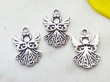 5x Metall Anhänger Engel
