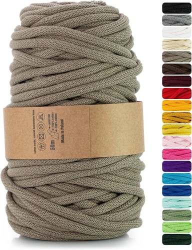 Makramee garn dunkelbeige - 1x,